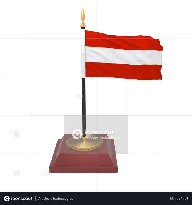 Austria flag Flag 3D Icon