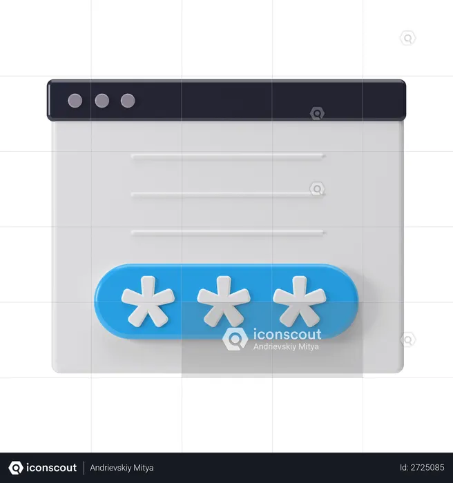 Authentication  3D Illustration