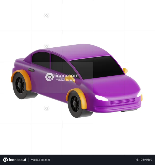 Auto  3D Icon