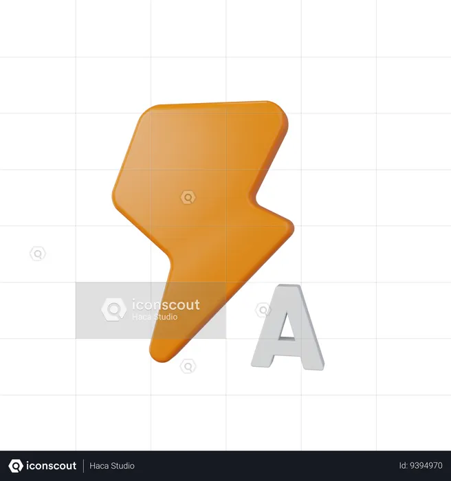 Auto Flash  3D Icon