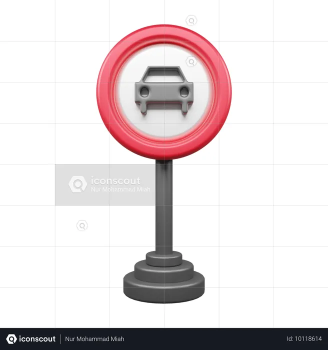 Auto straße  3D Icon