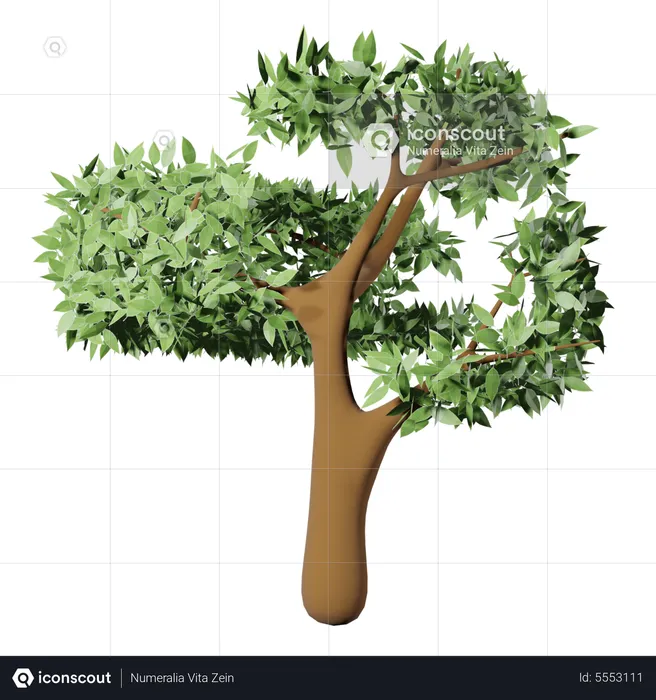 Sogar ein Baum  3D Icon