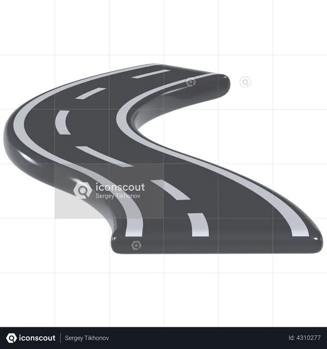 Autobahn  3D Illustration