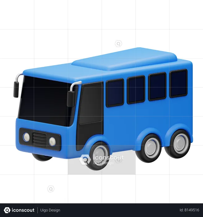 Autobús  3D Icon