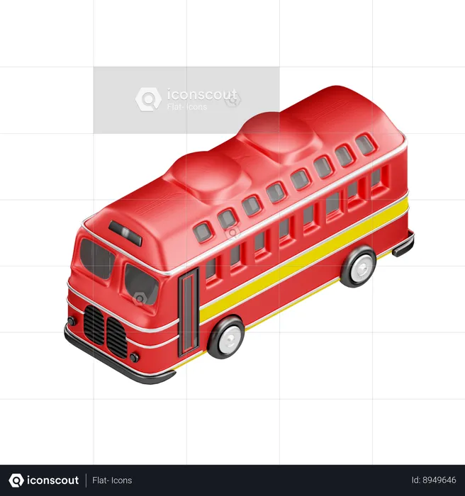 Autobús  3D Icon