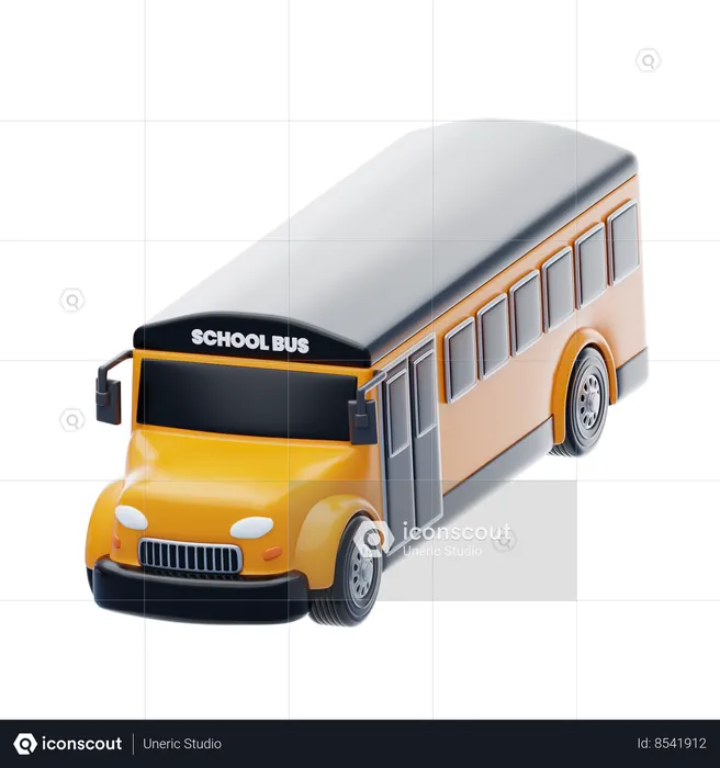 Autobús escolar  3D Icon