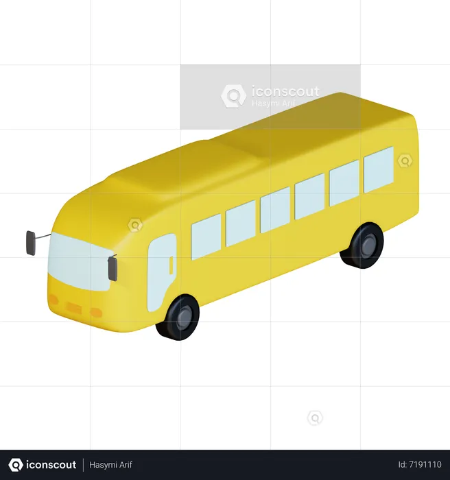 Autobús escolar  3D Icon