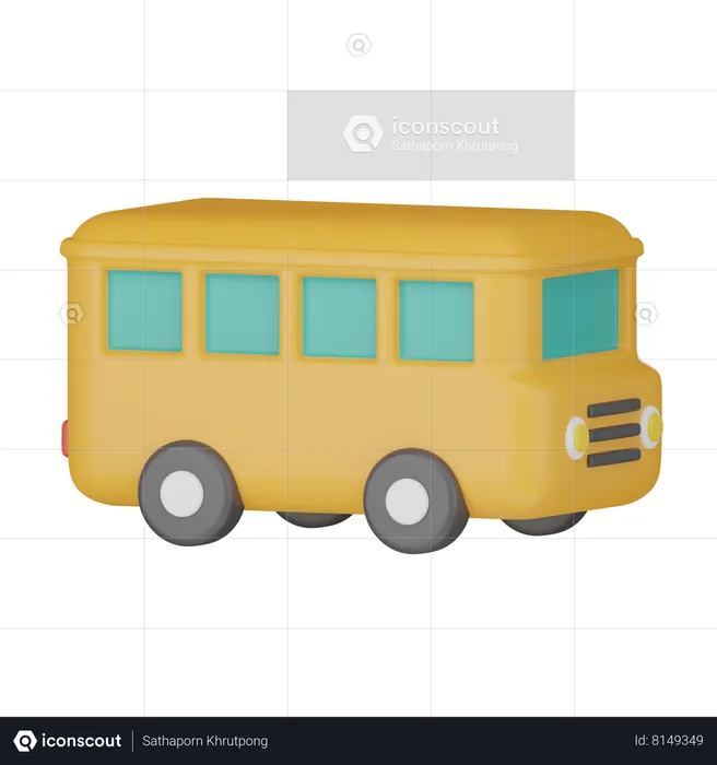 Bus scolaire  3D Icon