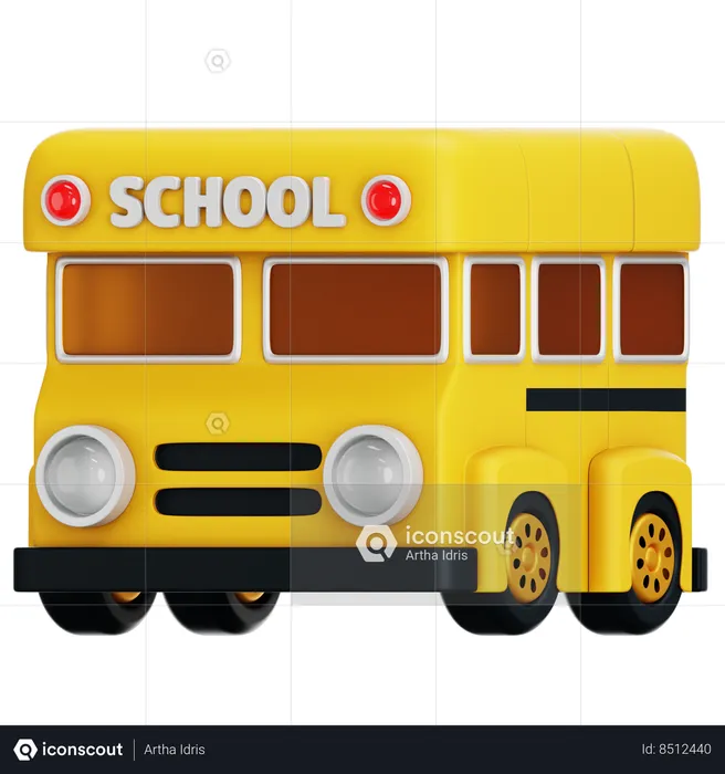 Bus scolaire  3D Icon