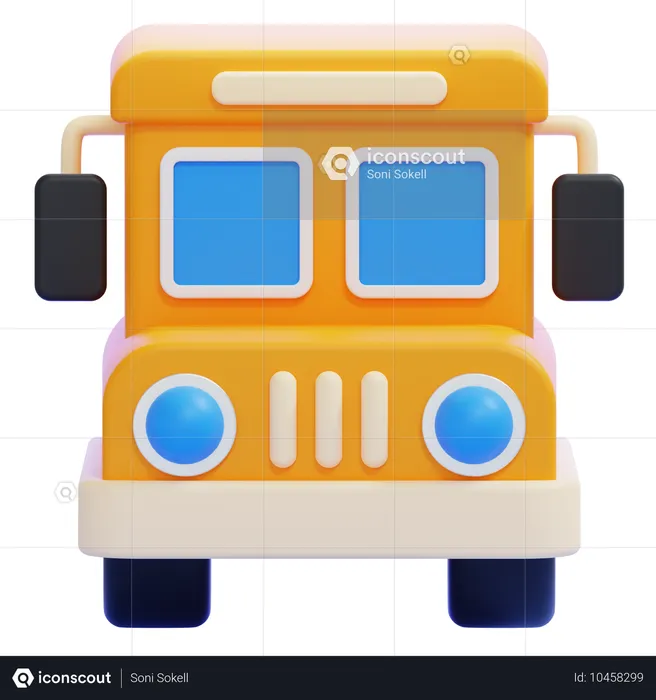 Bus scolaire  3D Icon