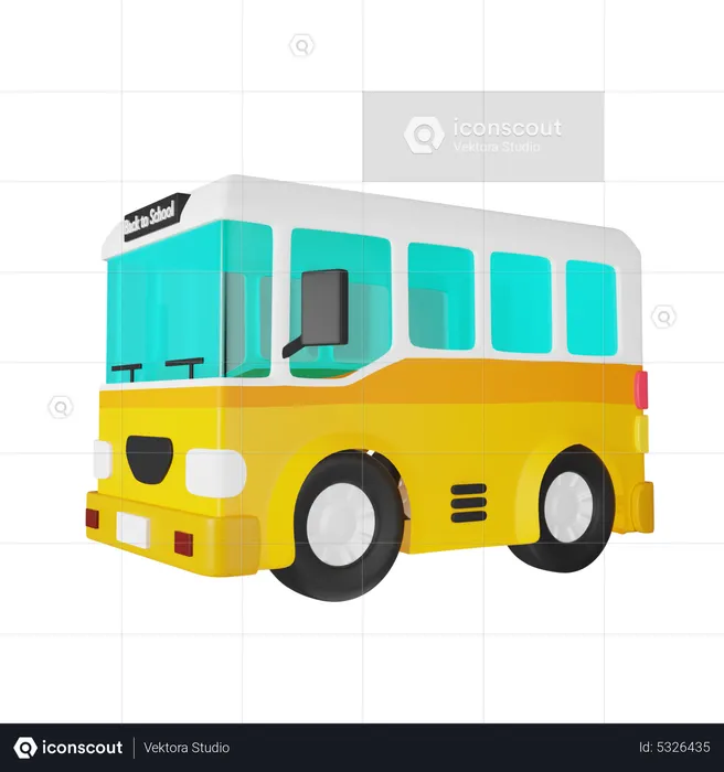 Bus scolaire  3D Icon