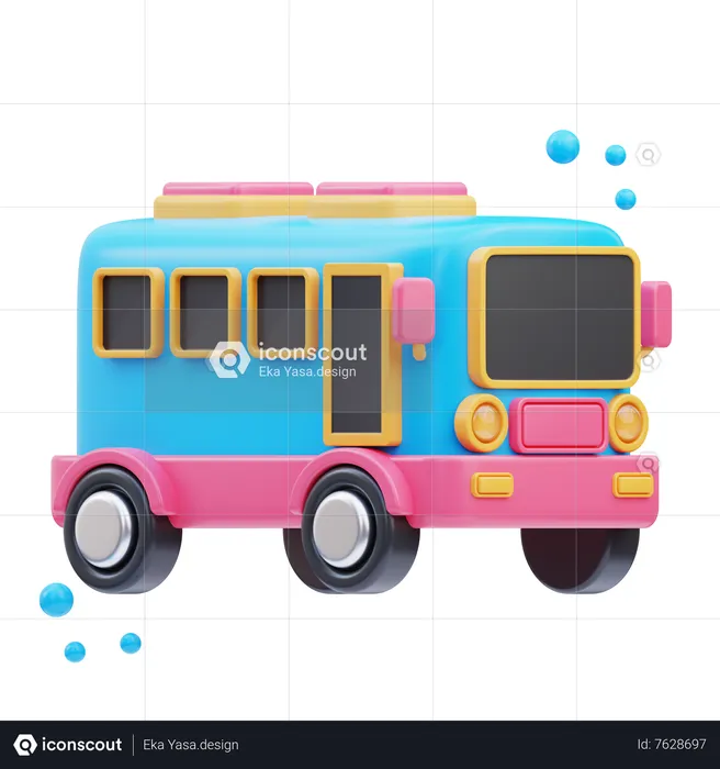 Bus scolaire  3D Icon