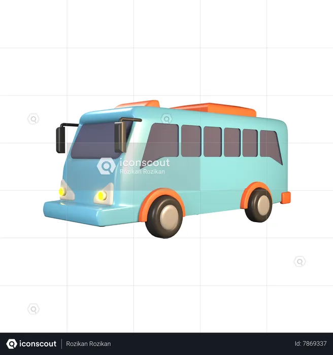 Autobús turístico  3D Icon