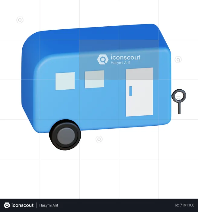 Van de campista  3D Icon