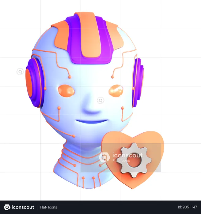 IA de autoconsciência  3D Icon