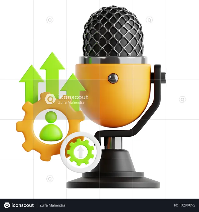 Podcast de autodesenvolvimento  3D Icon