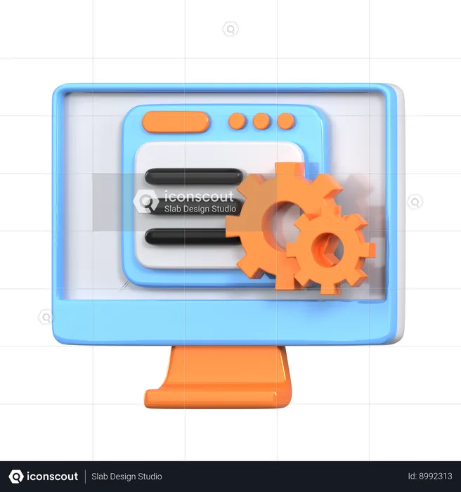 Automação de escritório  3D Icon