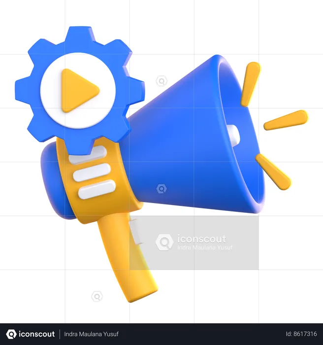 Automação de marketing  3D Icon