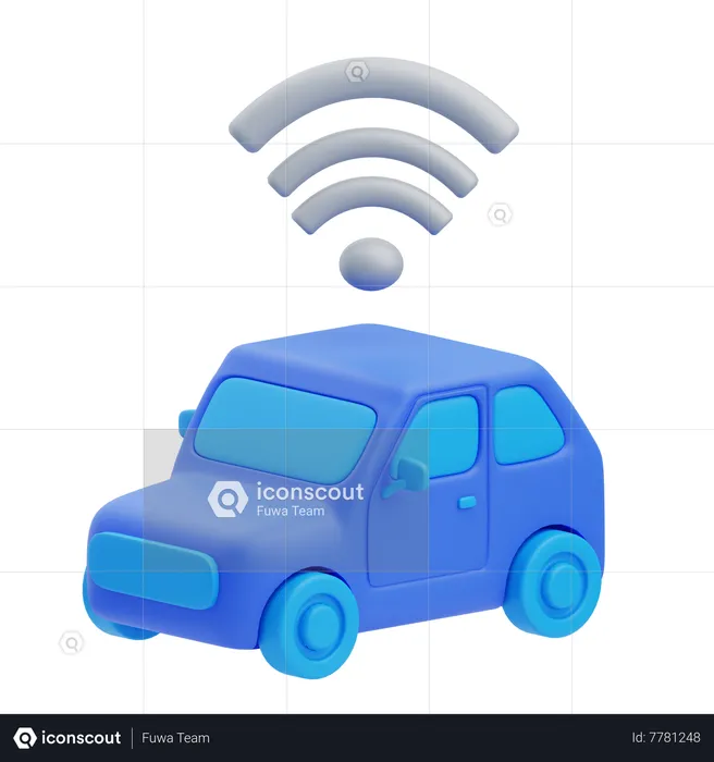 Automatic Car  3D Icon