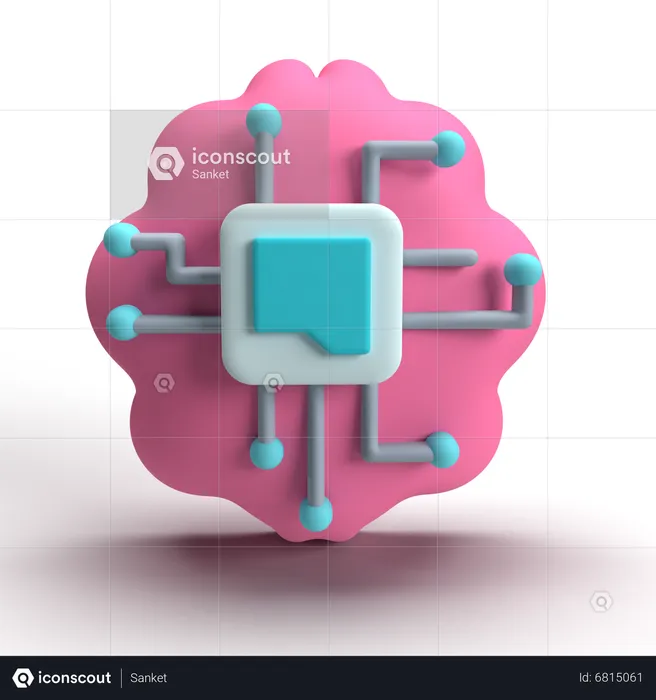 Automatisierungschip  3D Icon