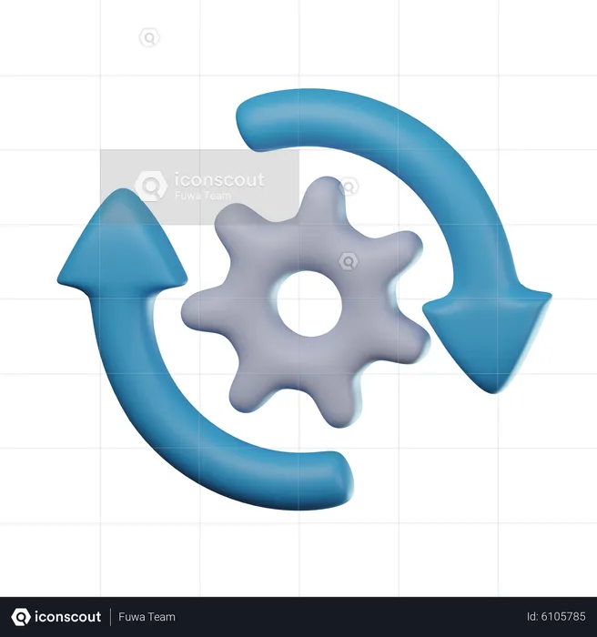 Automatización  3D Icon