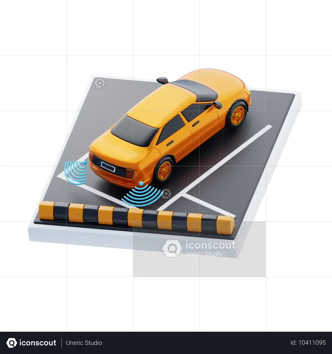 Automobilsensoren  3D Icon