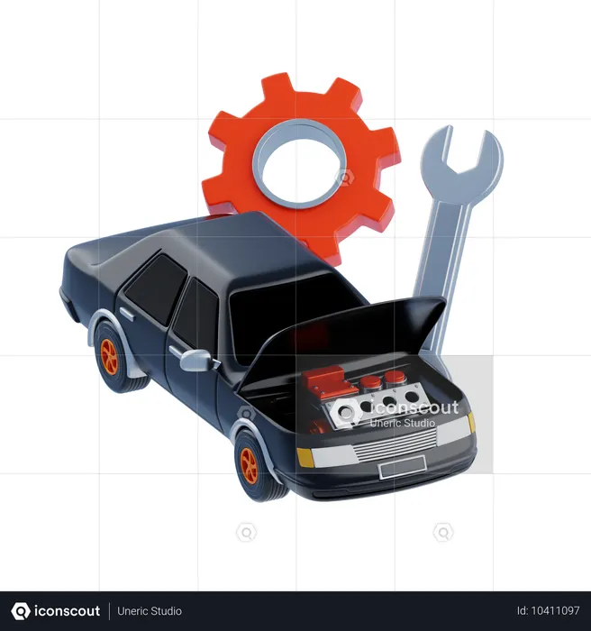 Automotive Repair  3D Icon