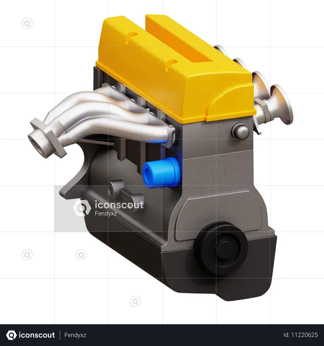 Auto Motor  3D Icon