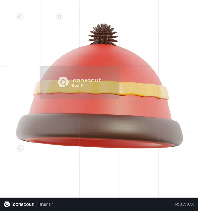 Autumn hat  3D Icon