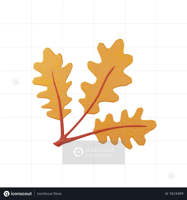 Autumn Leaves  3D Icon