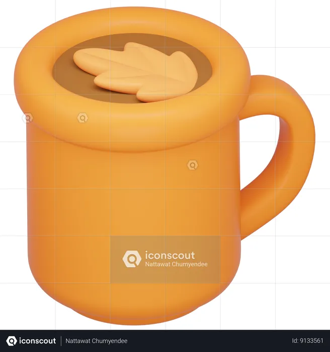 Autumn Mug  3D Icon