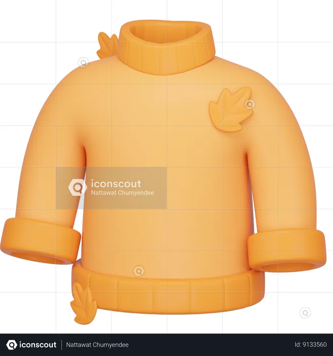 Autumn Sweater  3D Icon
