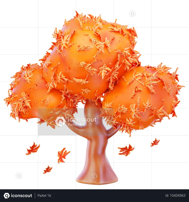 Autumn Tree  3D Icon