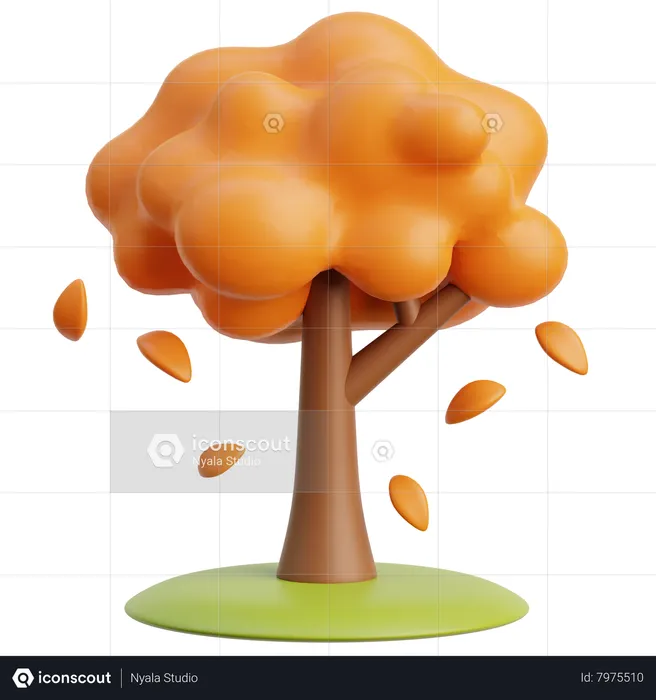 Autumn Tree  3D Icon