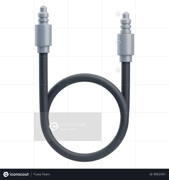 Aux Cable  3D Icon