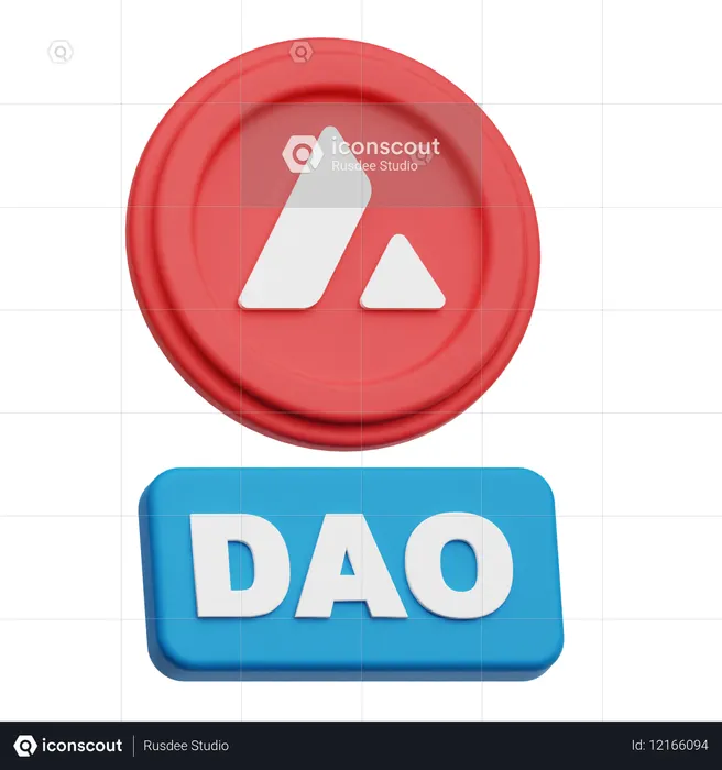 Avalancha dao  3D Icon