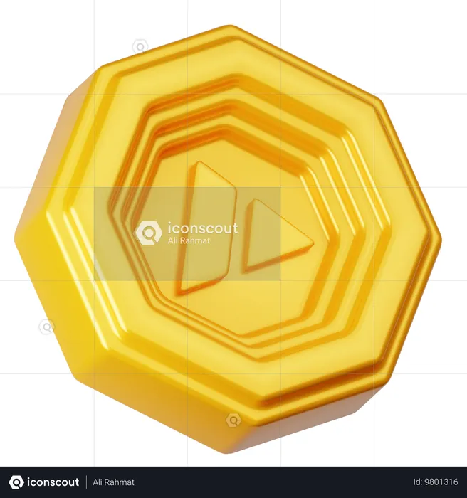 Avalanche Coin  3D Icon