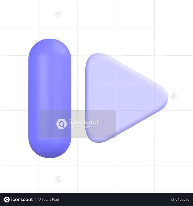 Passe à frente  3D Icon
