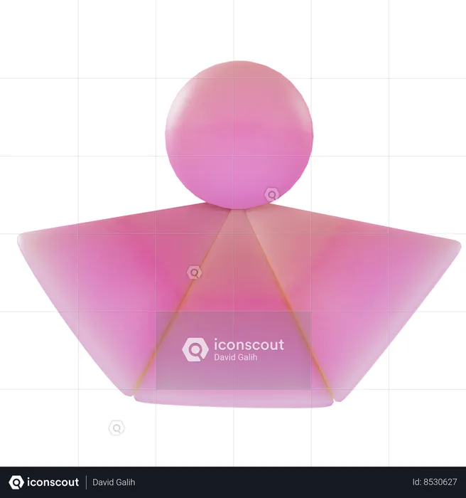 Avatar Abstract Shape  3D Icon