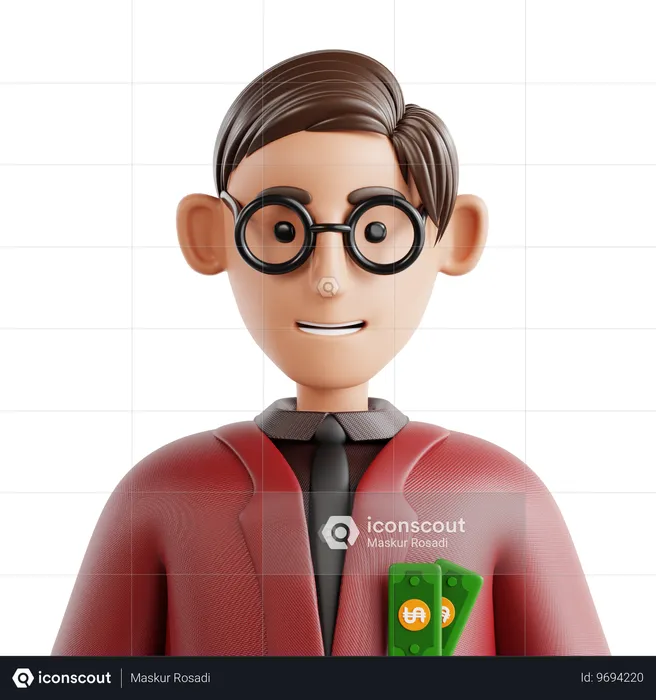 Avatar de comerciante  3D Icon