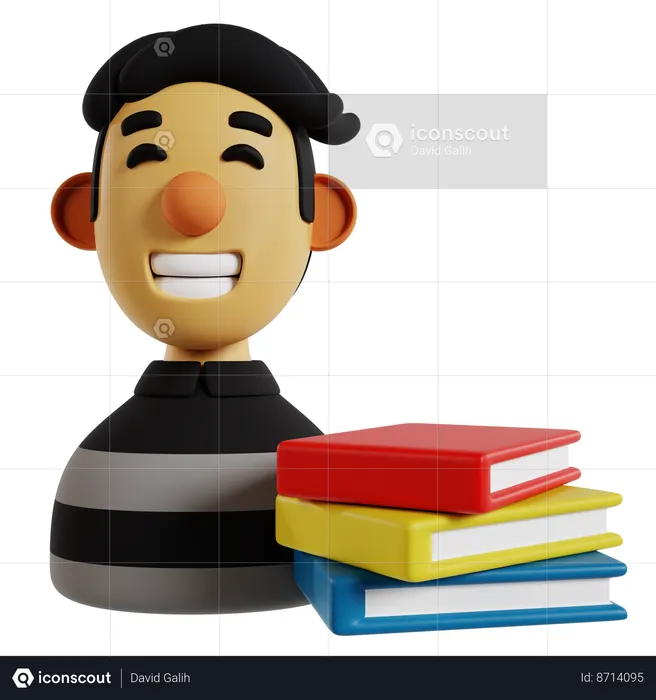 Profesor de avatar experto  3D Icon