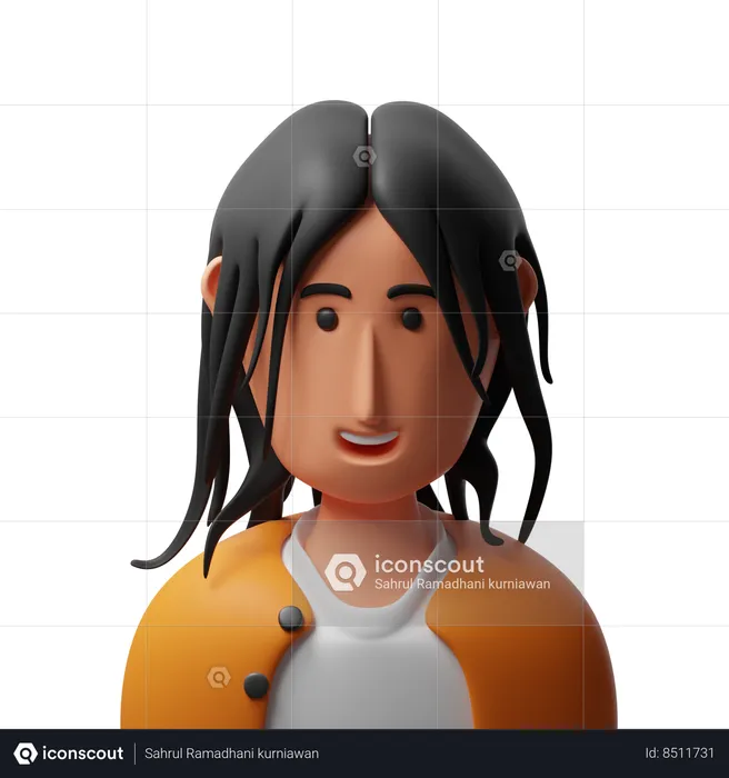 Avatar de mujeres hermosas  3D Icon