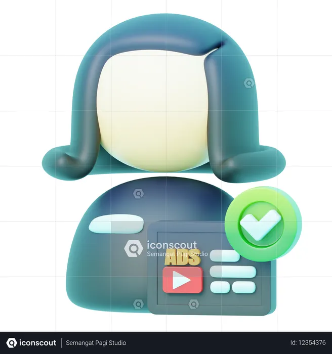 Avatar-Digital-Vermarkter  3D Icon