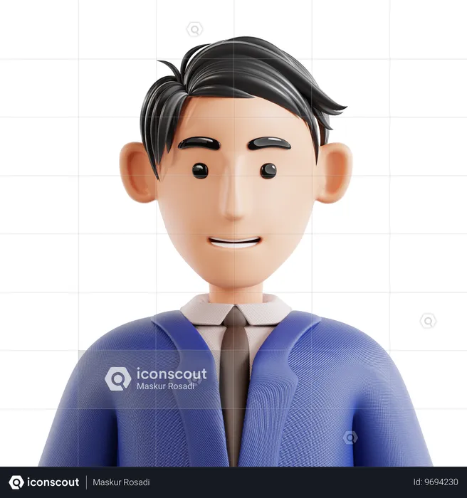 Avatar de empresario  3D Icon