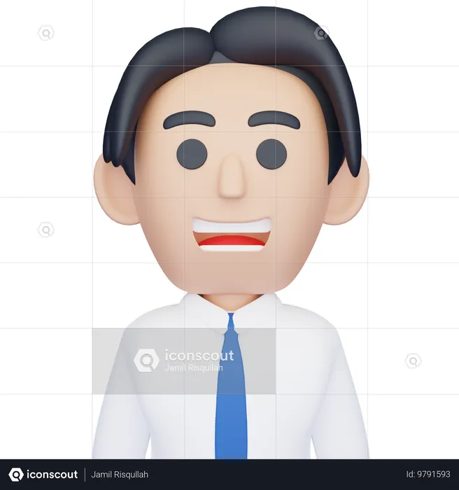 Avatar de empresario  3D Icon