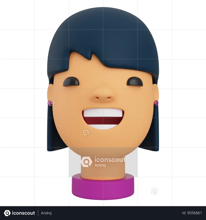 Avatar femenino  3D Icon