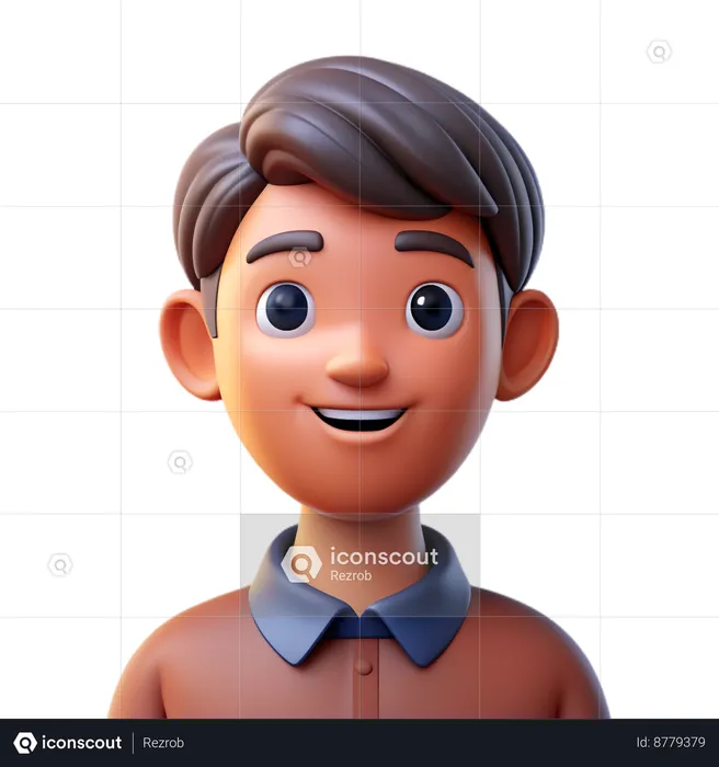 Avatar hombre europeo  3D Icon