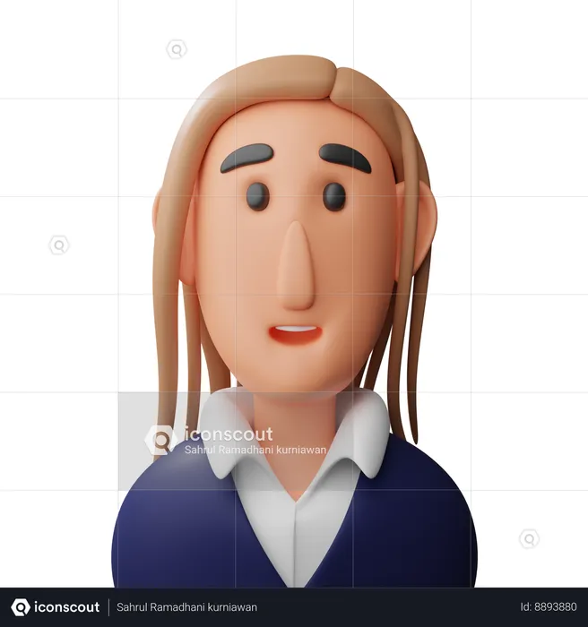 Avatar de mujer joven  3D Icon