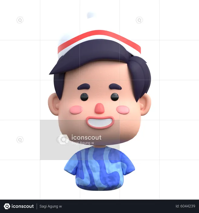 Avatar de niño islámico  3D Icon