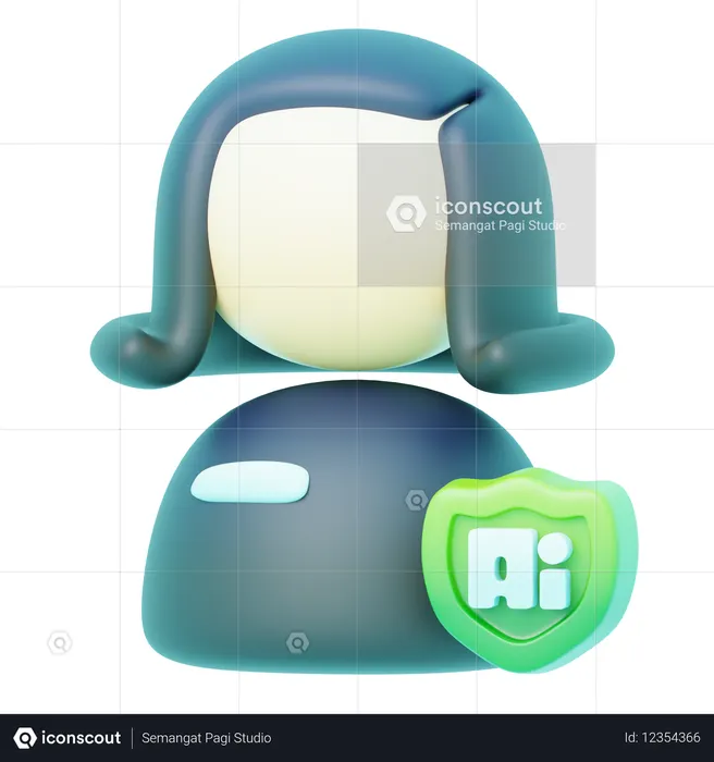 Avatar salvar ai  3D Icon